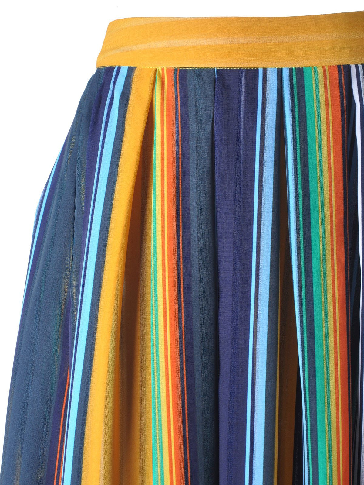 Striped High Waist Skirt